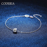 925 Silver Lucky Bubble Bracelet with 0.3ct Moissanite