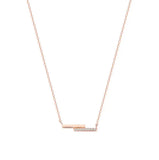 925 Silver Zircon Geometric Necklace for Women