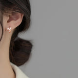925 Silver Ginkgo Leaf Clip-On Earrings for Women