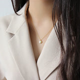 925 Sterling Silver Mini Round Pendant Necklace For Women