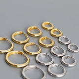 925 Sterling Silver Round Ear Buckle for Women Punk Unisex Earring