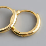 925 Sterling Silver Round Ear Buckle for Women Punk Unisex Earring