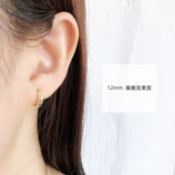 925 Sterling Silver Round Ear Buckle for Women Punk Unisex Earring
