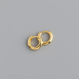 925 Sterling Silver Round Ear Buckle for Women Punk Unisex Earring