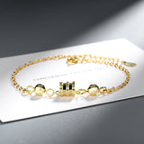 925 Silver Geometric Beads Bracelet for Women