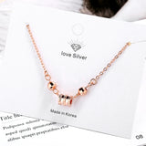 925 Silver Geometric Beads Bracelet for Women