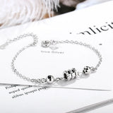 925 Silver Geometric Beads Bracelet for Women