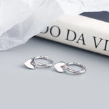 925 Sterling Silver Heart Tassel Stud Earrings For Women Teen Girls