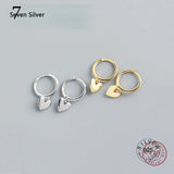 925 Sterling Silver Heart Tassel Stud Earrings For Women Teen Girls