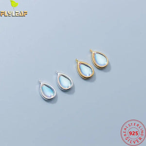 925 Silver Moonstone Charms DIY Handwork Jewelry