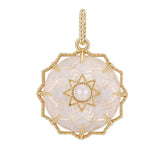 925 Silver Necklace Women 20k Yellow Plating Pearl Moon Jewelry
