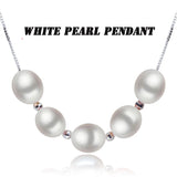 925 Silver Necklace Chain Women with Natural Pearl