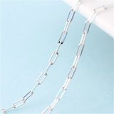 925 Silver Necklace Dainty Choker Chain Pendant for Women