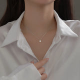 925 Sterling Silver Necklace Box Chain Pearl Necklaces & Pendants