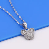 925 Silver Mickey Pendant Necklace for Women