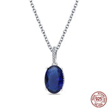 925 Silver Necklace Round Pave CZ Anniversary Jewelry