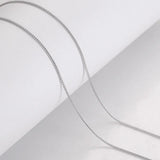Real 925 Sterling Silver Necklace 7 Style Long Choker Silverware Chain