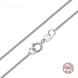 Real 925 Sterling Silver Necklace 7 Style Long Choker Silverware Chain