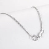 Real 925 Sterling Silver Necklace 7 Style Long Choker Silverware Chain