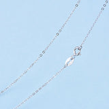 925 Silver Water-wave Snake Beads Box Chain Necklace