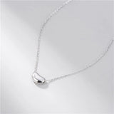 925 Sterling Silver Peas Pendants Necklace for Women Bride Wedding