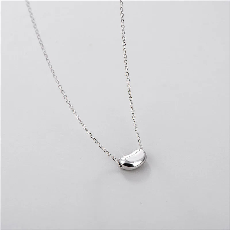 925 Sterling Silver Peas Pendants Necklace for Women Bride Wedding