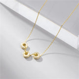 Sterling Silver Necklace with Zircon Pendant for Women