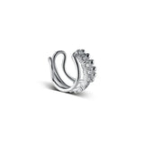925 Silver Ear Cuff Wrap Three Layered Cartilage Earrings