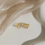 925 Silver Non-pierced Ear Cuff with Zircon Cross Cartilage Earrings
