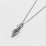 Real 925 Sterling Silver Oxidized Pendant Necklace for Women Feather