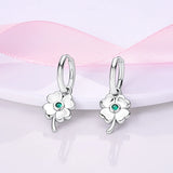 925 Silver Heart Hoop Earrings For Women Wedding Gift