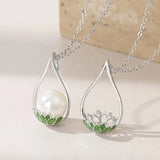 925 Silver Pearl Mounting Pendant Setting for Pearls or Gems