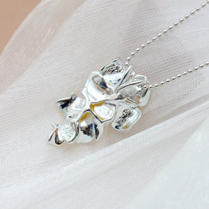 925 Silver Natural Freshwater Pearl Pendant 18k Plated Women Party Jewelry