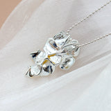 925 Silver Natural Freshwater Pearl Pendant 18k Plated Women Party Jewelry