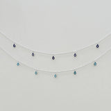 925 Sterling Silver Pendant Necklace Choker Cubic Zircon Women Jewelry