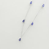 925 Sterling Silver Pendant Necklace Choker Cubic Zircon Women Jewelry