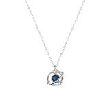925 Silver Planet Charm Pendent Necklace For Women Girls