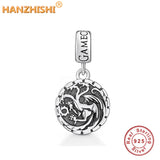 925 Sterling Silver Retro Animals Dangle Charms Beads for Bracelet Necklace