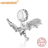 925 Sterling Silver Retro Animals Dangle Charms Beads for Bracelet Necklace
