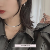925 Sterling Silver Retro Matte Ear Studs Female Small Silver Ear Ring