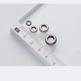 925 Sterling Silver Retro Spacer Beads for DIY Bracelet Necklace