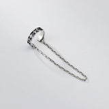 925 Silver Tassel Ear Cuff Wraps Vintage Thai Silver Non-pierced Earrings