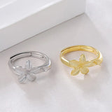 925 Silver Adjustable Ring Setting for Women Semi Mount Base
