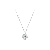 925 Silver Rotatable Zircon Windmill Pendant Necklace for Women