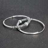 925 Sterling Silver Round Hoop Circle Earrings DIY Jewelry Accessories
