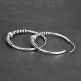 925 Sterling Silver Round Hoop Circle Earrings DIY Jewelry Accessories
