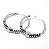 925 Sterling Silver Round Hoop Circle Earrings DIY Jewelry Accessories