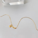 925 Sterling Silver Smile Face Pendant Necklace for Women