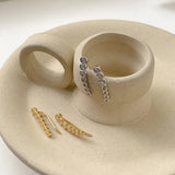 925 Silver Zircon Climber Earrings for Women Ear Crawler