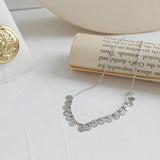 925 Sterling Silver Tassel Ankle Bracelet Woman Accessories